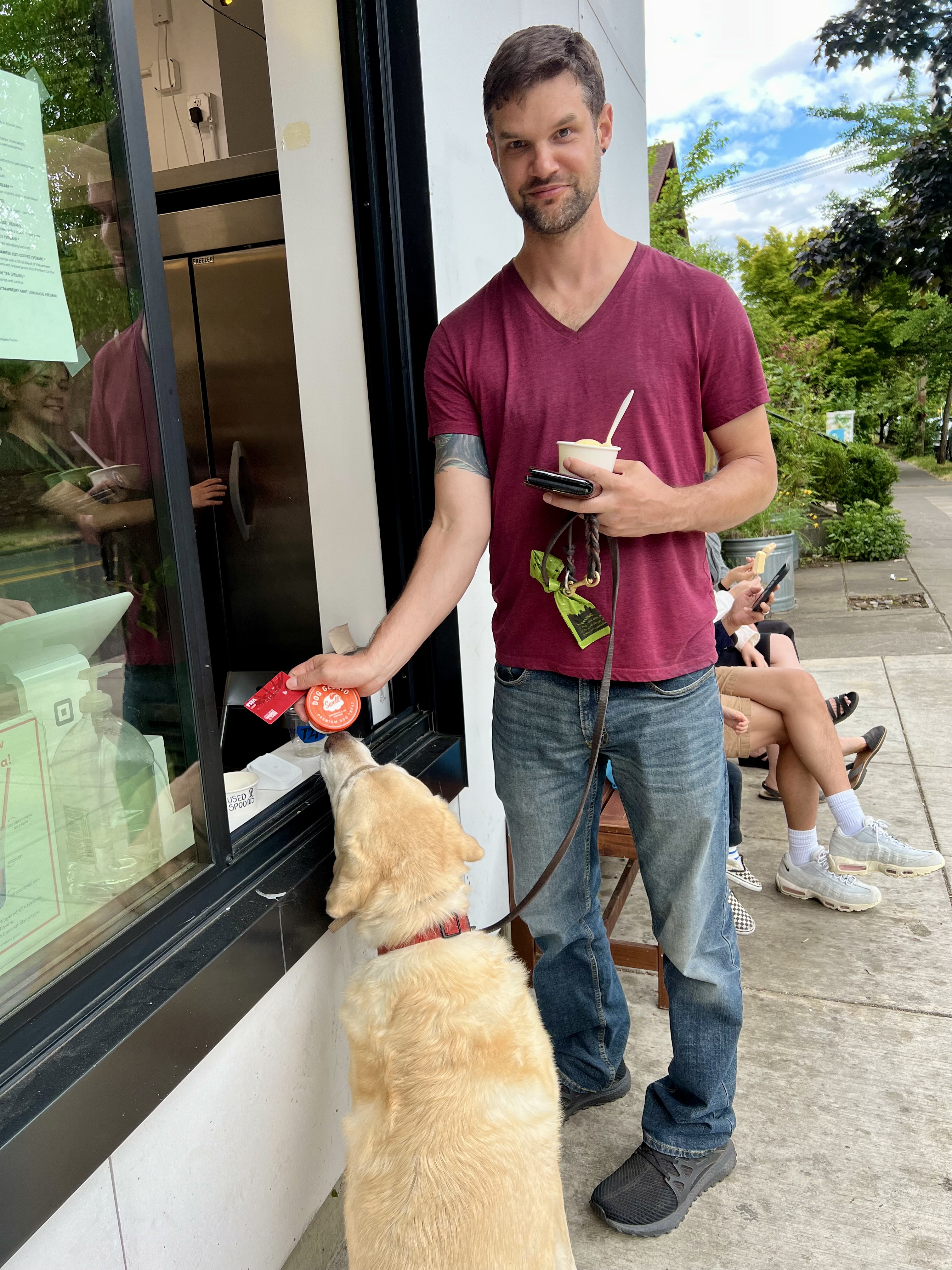 Out for doggy gelato